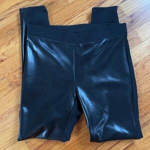 New With Tag Black Faux Leather Leggings